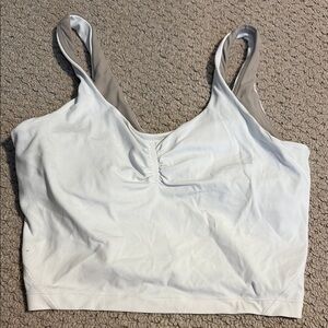 Ruched align tank top